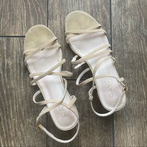 Raye nude sandals French style